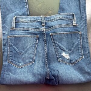 Hudson jeans size 25 ankle raw hem medium wash